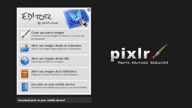 Pixlr, editor de imágenes online definitivo